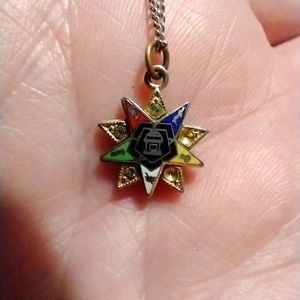 Antique 1930s Order of the Eastern Star necklace